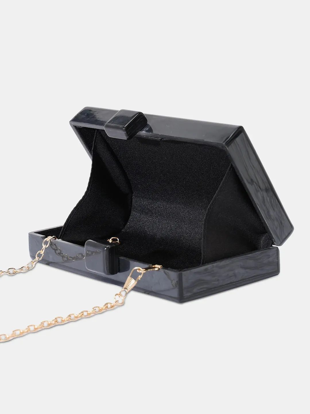 Caprese Greta Small Black Clutch