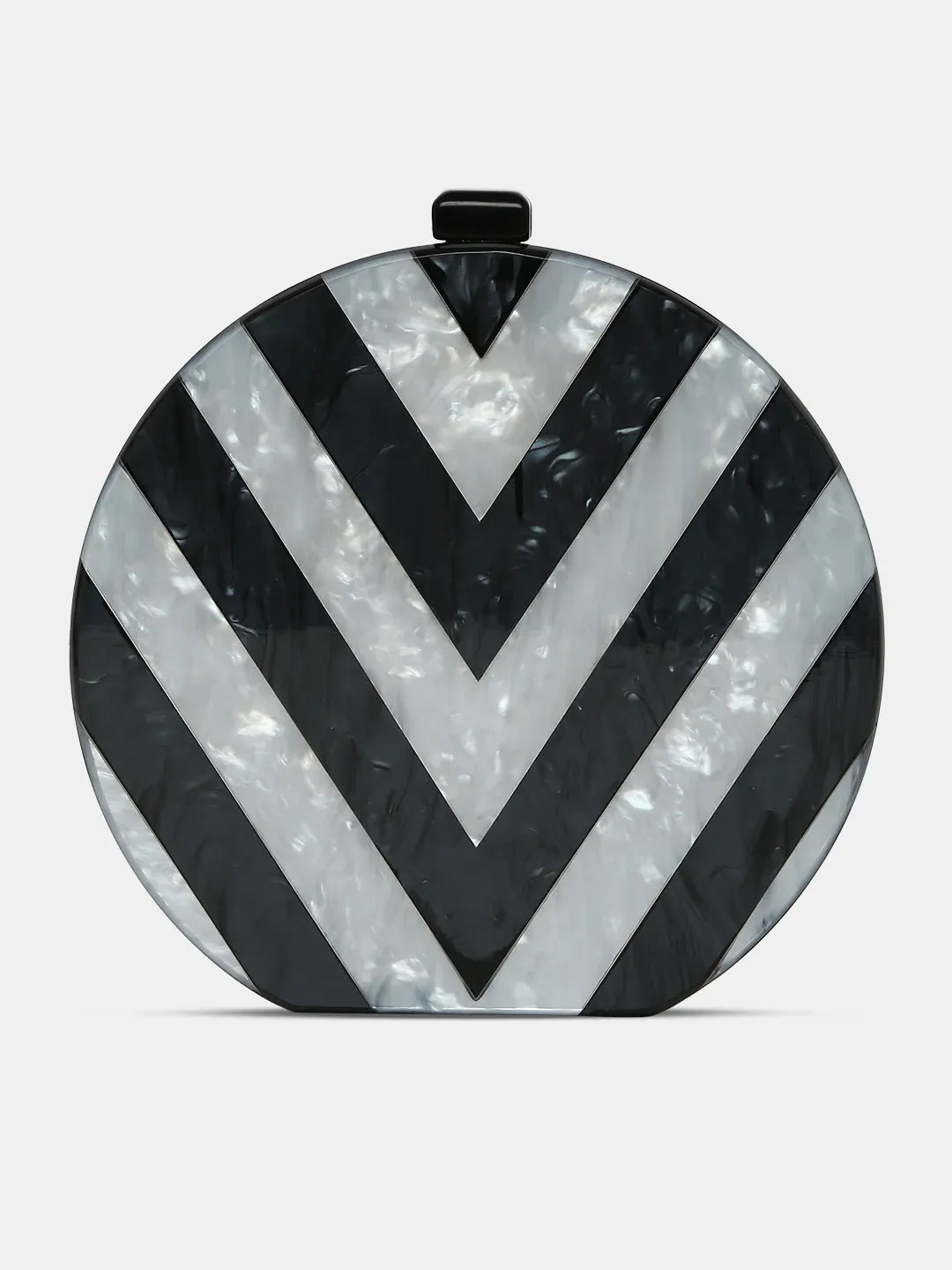 Caprese Greta Small Black Clutch