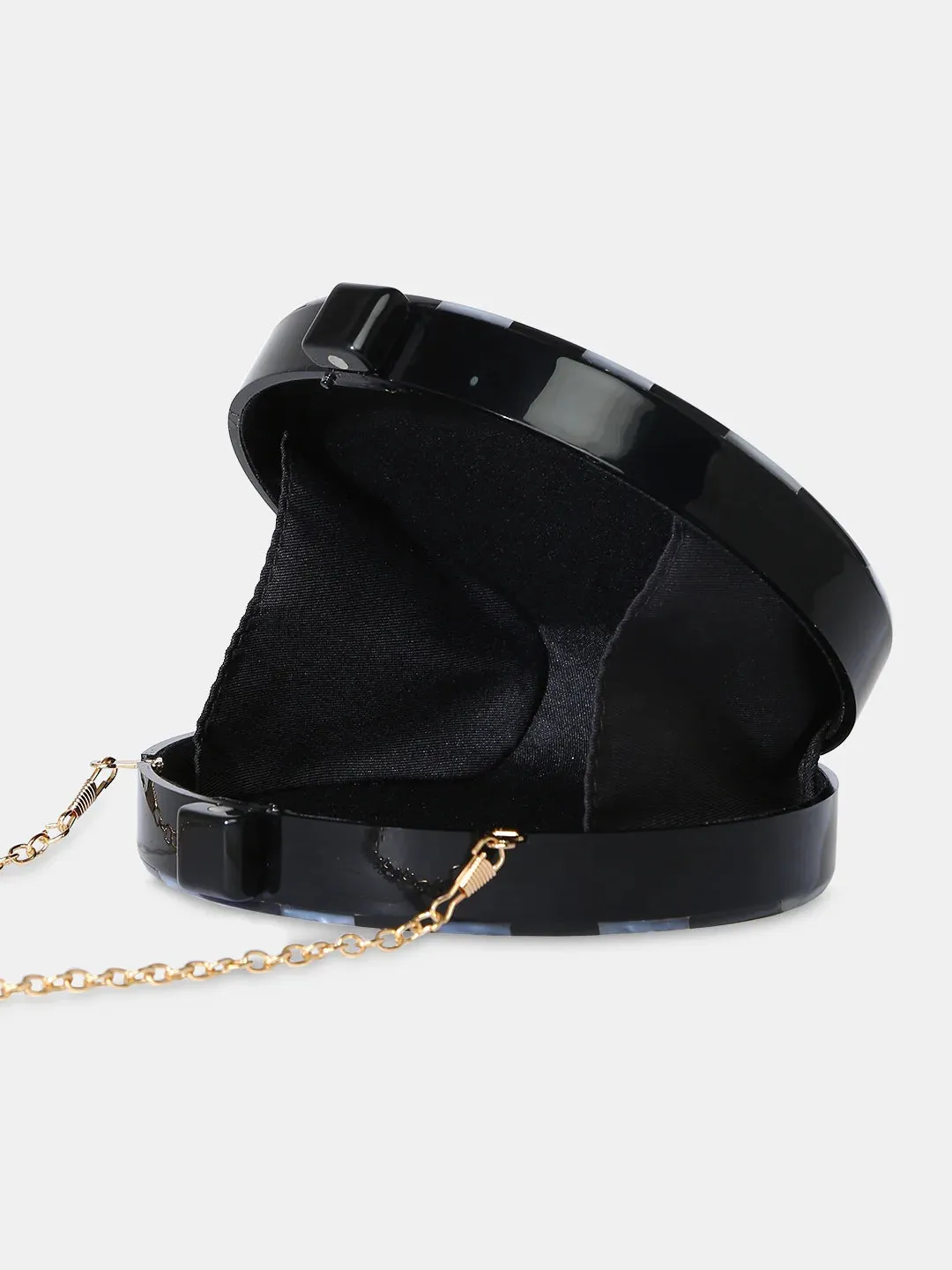 Caprese Greta Small Black Clutch