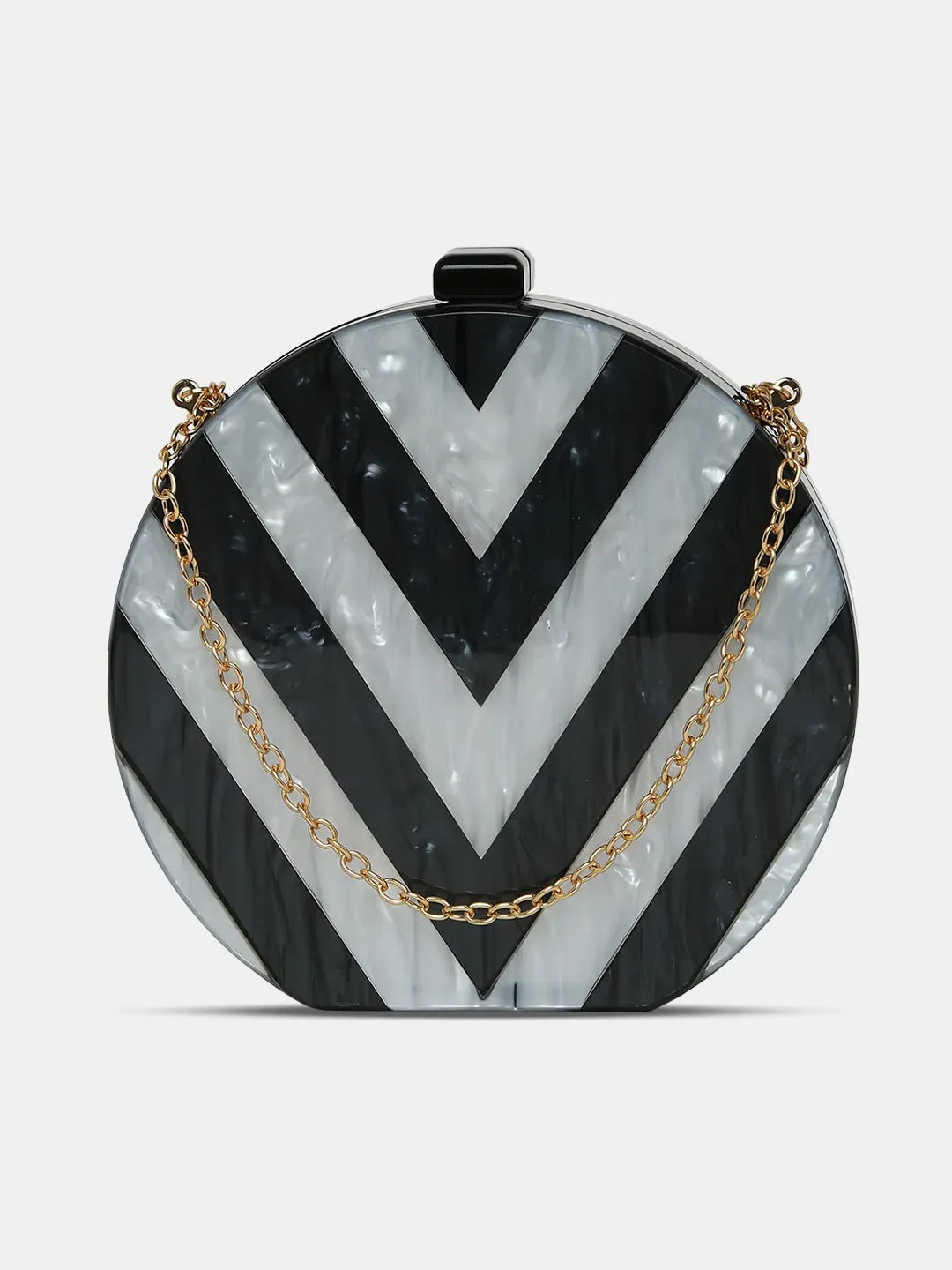 Caprese Greta Small Black Clutch
