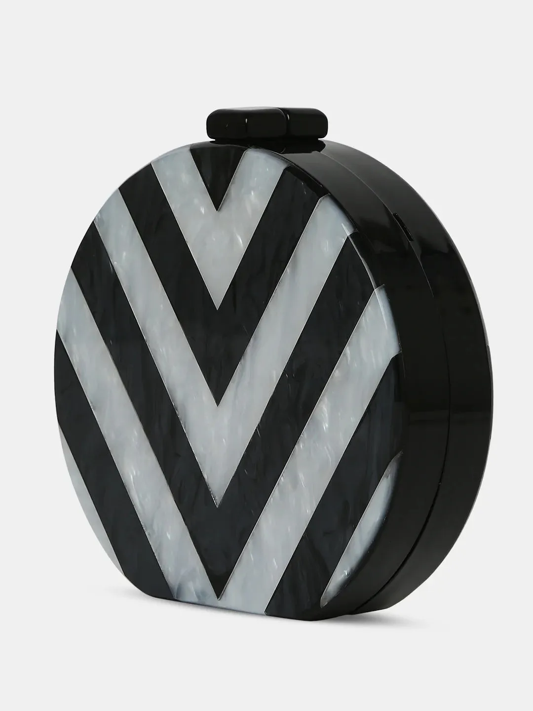 Caprese Greta Small Black Clutch