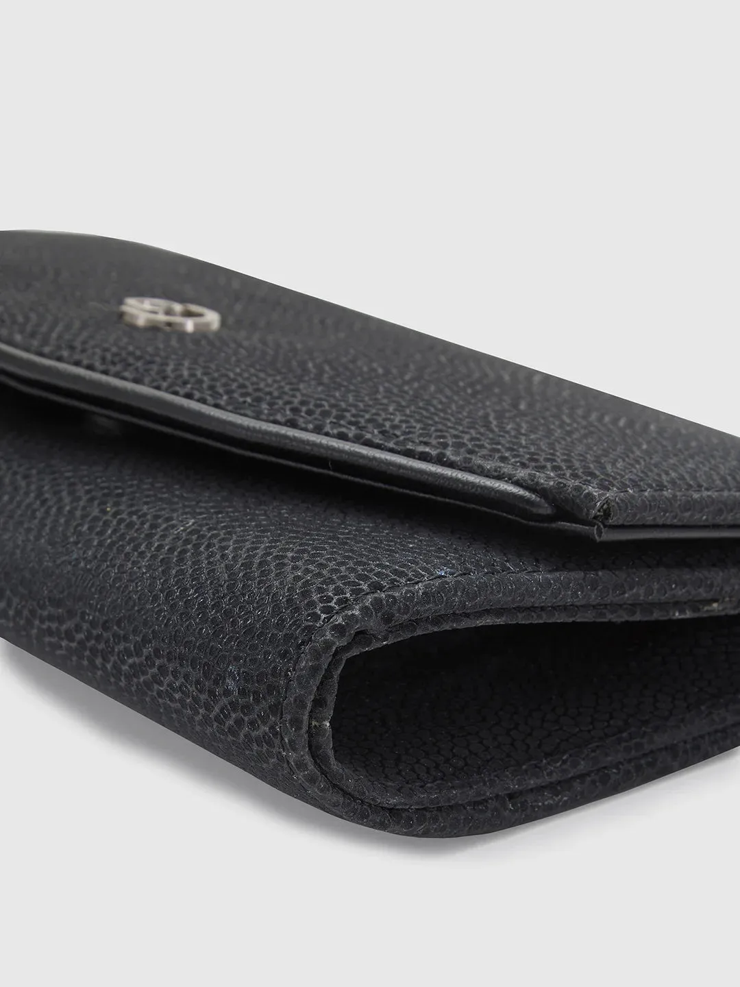 Caprese Gretchen Medium Black Flapover Clutch