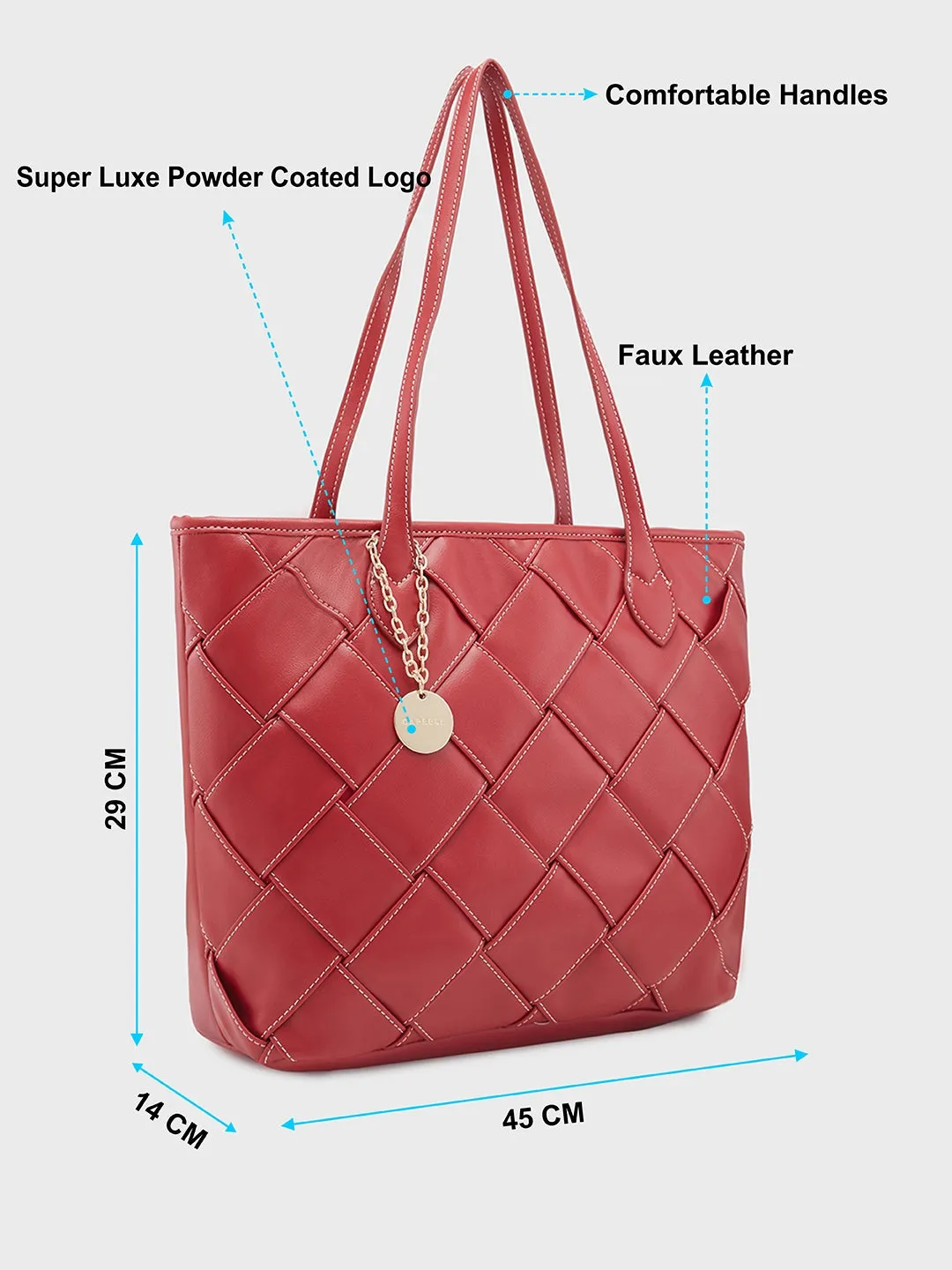 Caprese Gypsy Medium Maroon Tote Bag