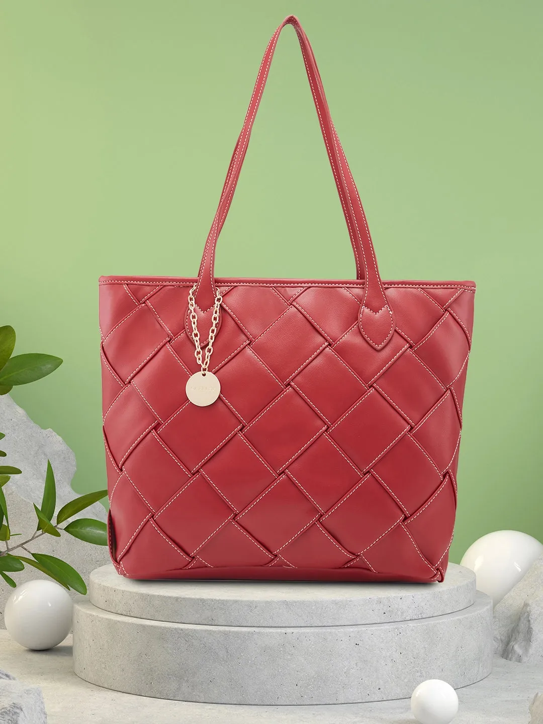 Caprese Gypsy Medium Maroon Tote Bag