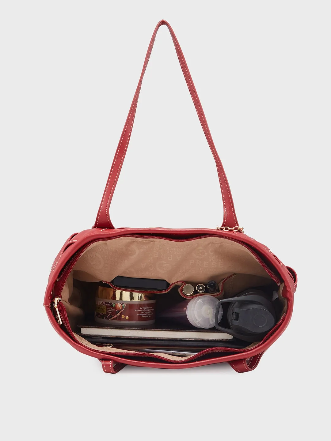 Caprese Gypsy Medium Maroon Tote Bag