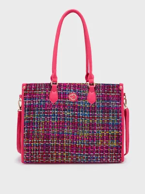 Caprese Harmonee Large Fuchsia Tote Bag