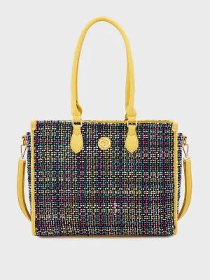 Caprese Harmonee Large Yellow Tote Bag
