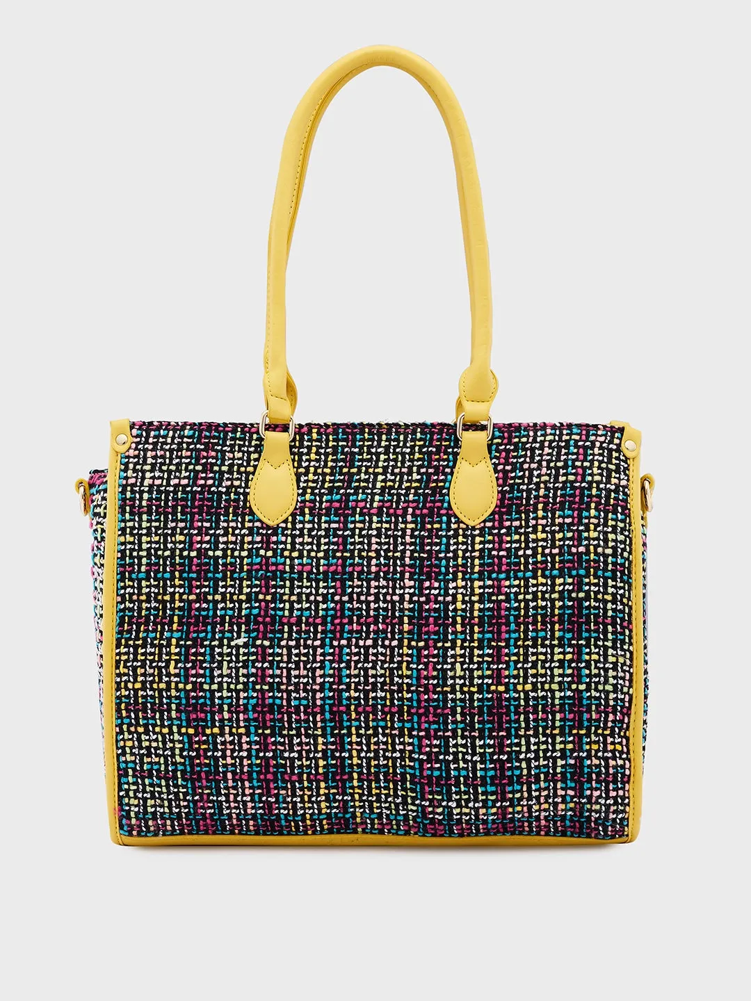 Caprese Harmonee Large Yellow Tote Bag