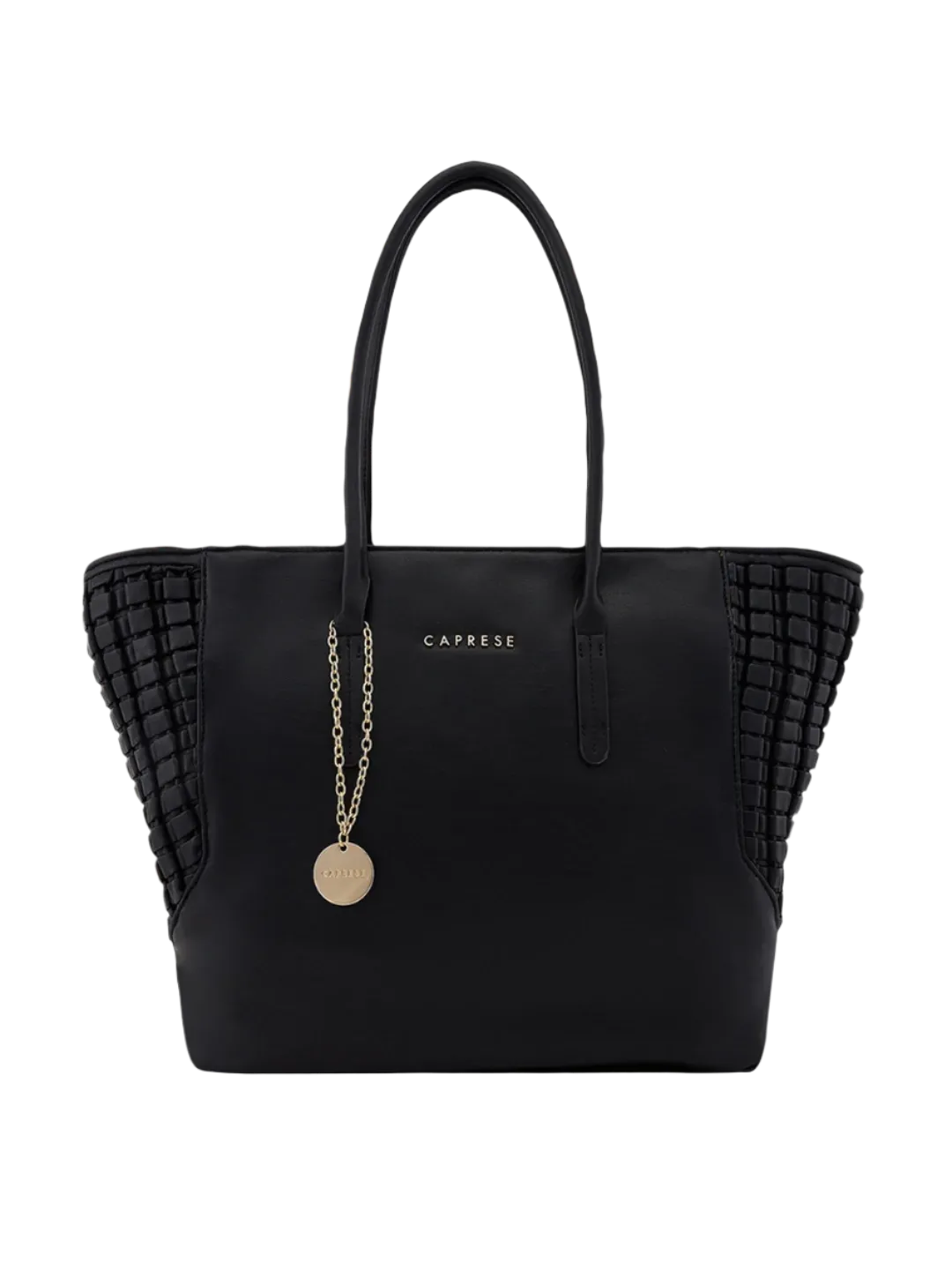 Caprese Havana Large Black Satchel Bag
