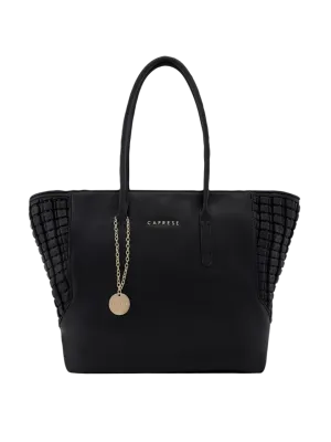 Caprese Havana Large Black Satchel Bag