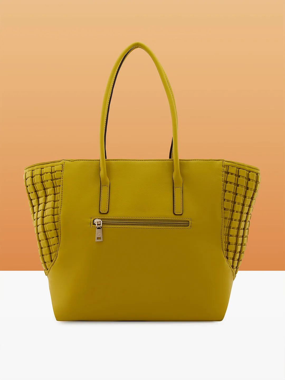 Caprese Havana Large Pastel Yellow Tote Bag