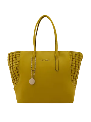 Caprese Havana Large Pastel Yellow Tote Bag