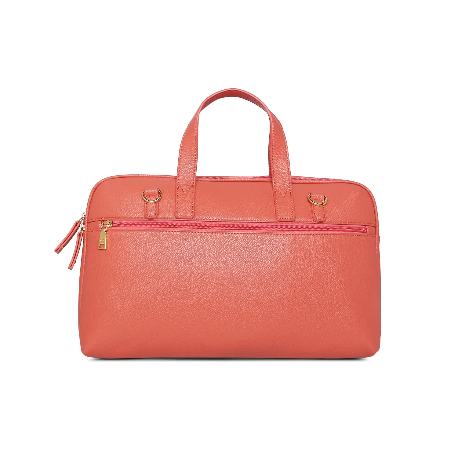 Caprese Heidi Large Coral Satchel Bag