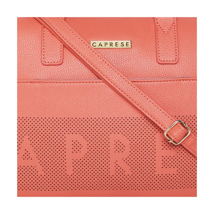 Caprese Heidi Large Coral Satchel Bag