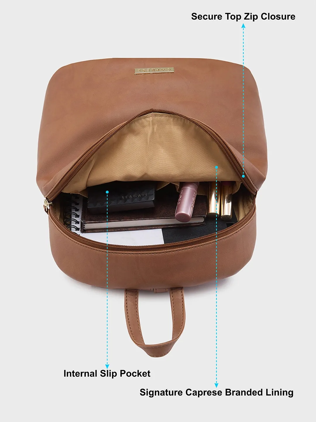 Caprese Irina Medium Saddle Backpack