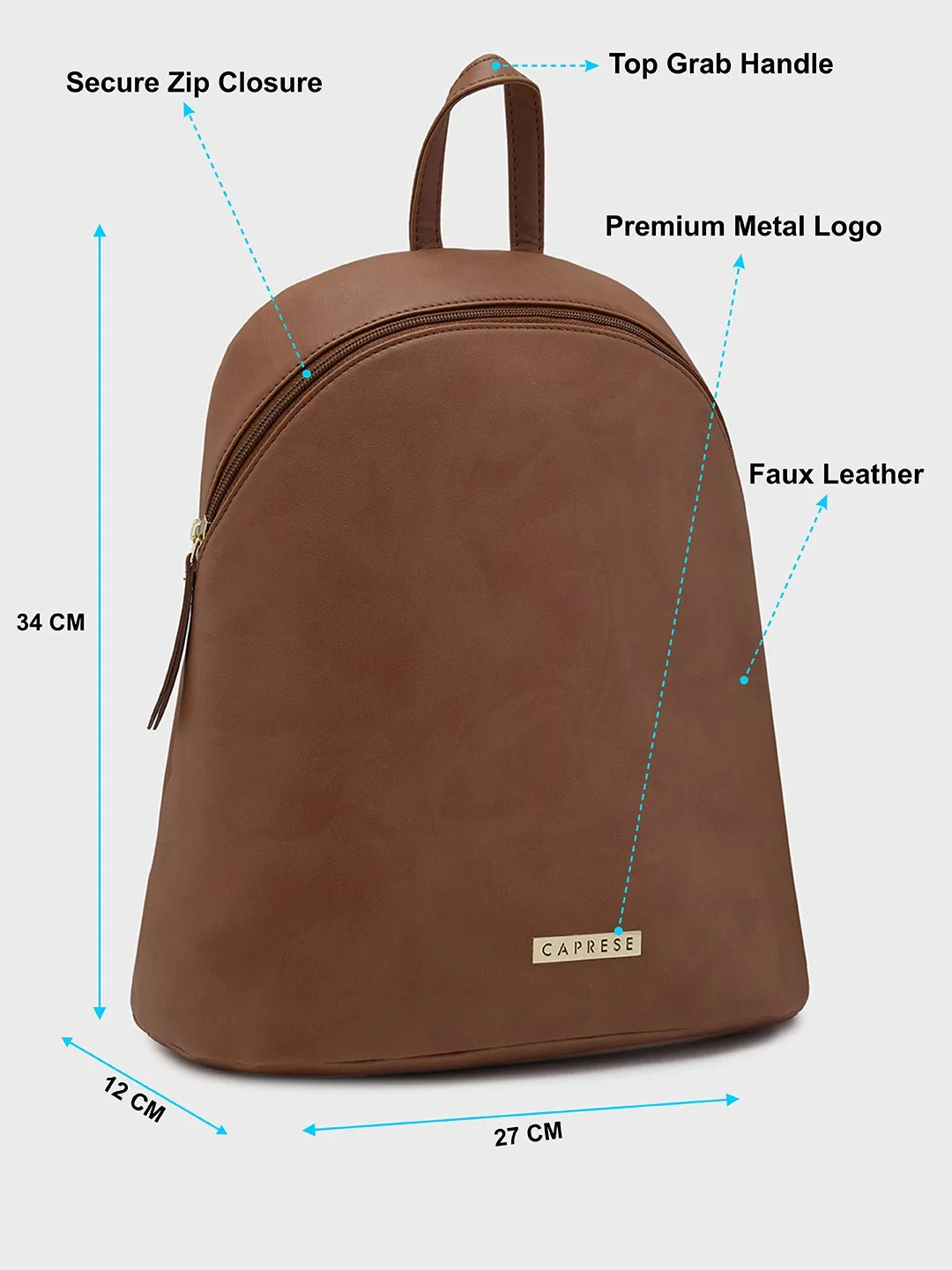 Caprese Irina Medium Saddle Backpack