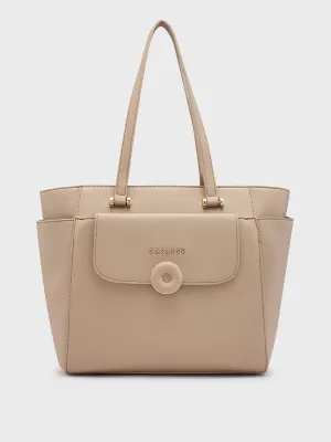 Caprese Jackie Large Beige Tote Bag