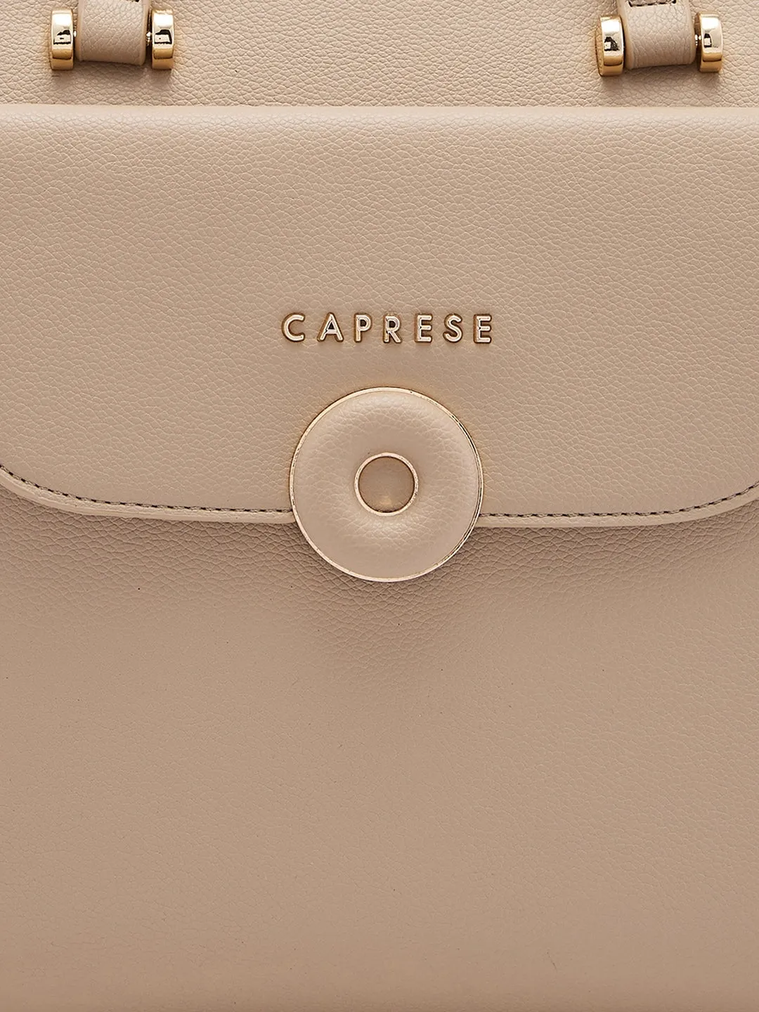 Caprese Jackie Large Beige Tote Bag