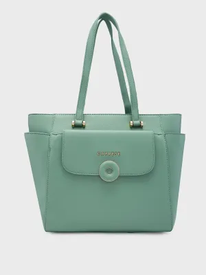 Caprese Jackie Large Green Tote Bag