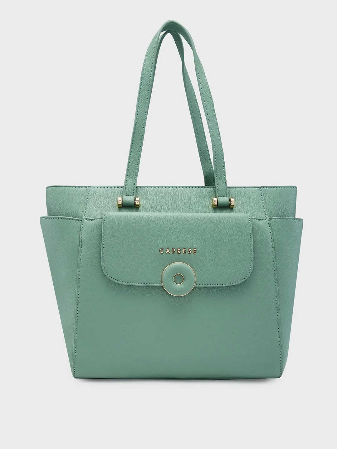 Caprese Jackie Large Green Tote Bag