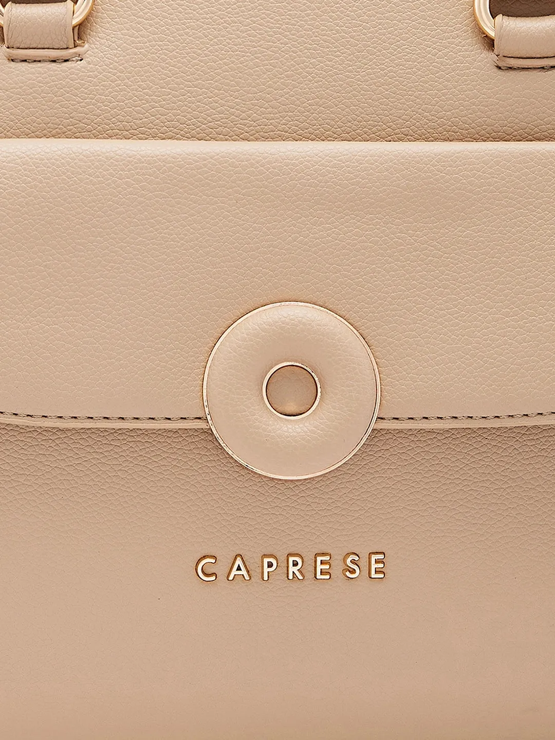 Caprese Jackie Medium Beige Satchel Bag