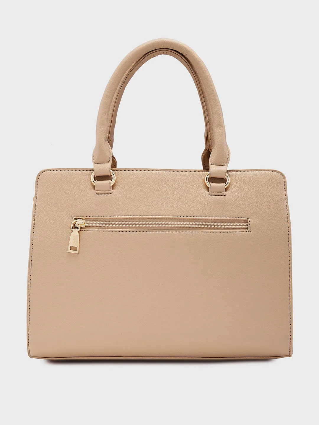 Caprese Jackie Medium Beige Satchel Bag