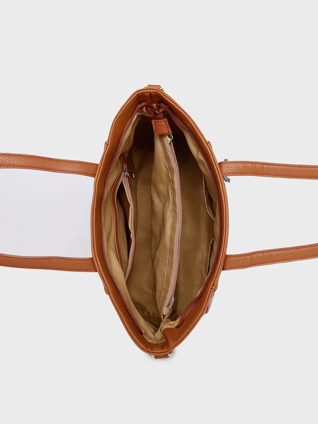 Caprese Jane Large Hb Tan Tote Bag