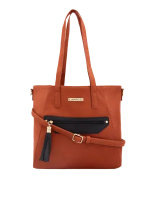 Caprese Jane Large Tan Tote Bag