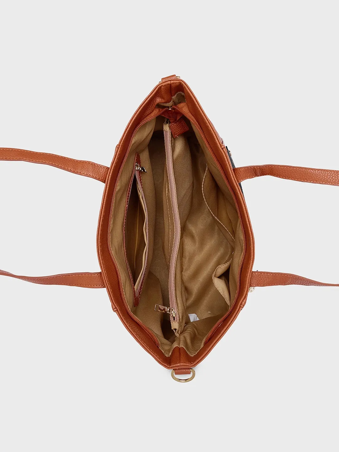 Caprese Jane Large Tan Tote Bag