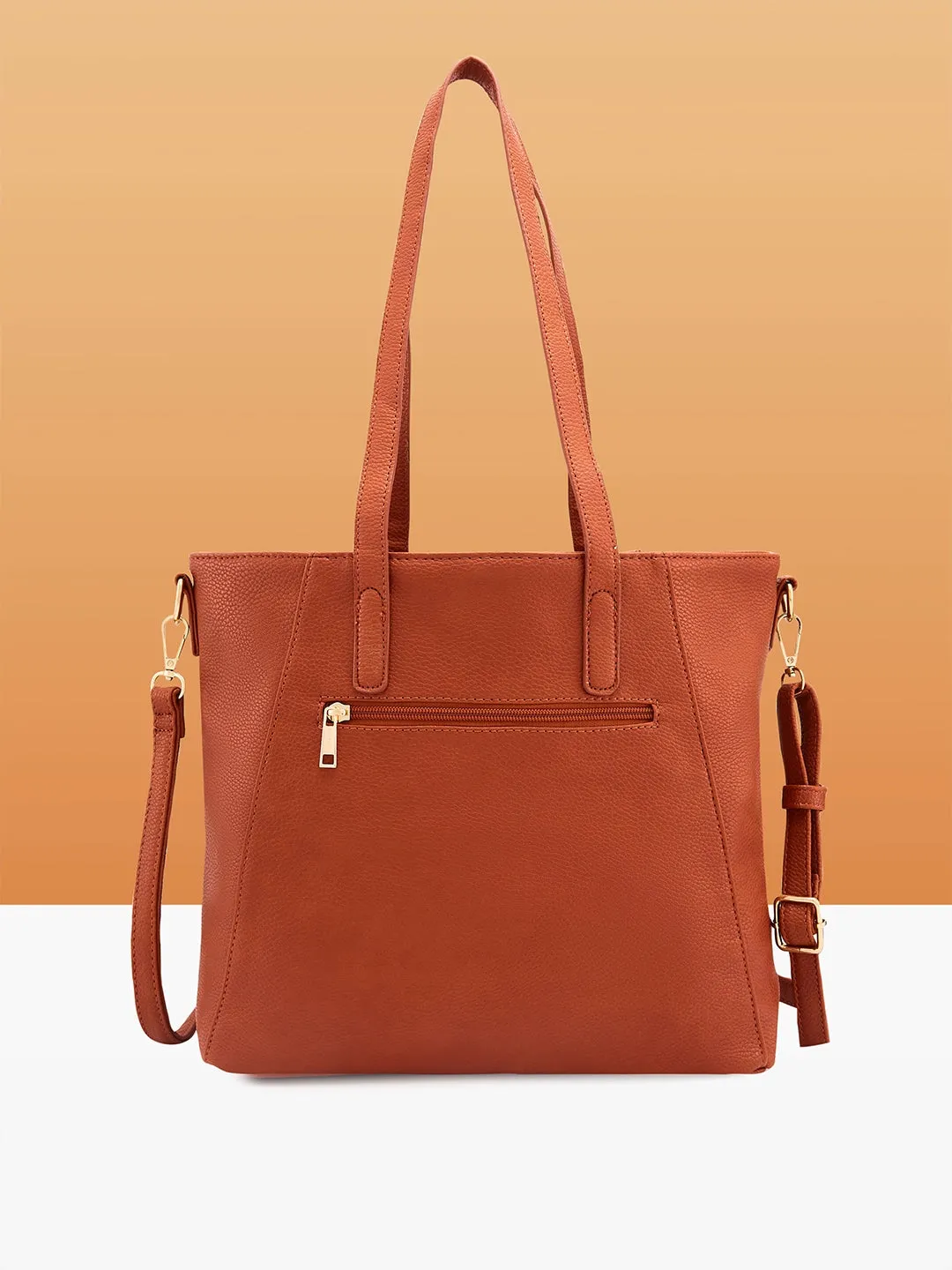Caprese Jane Large Tan Tote Bag