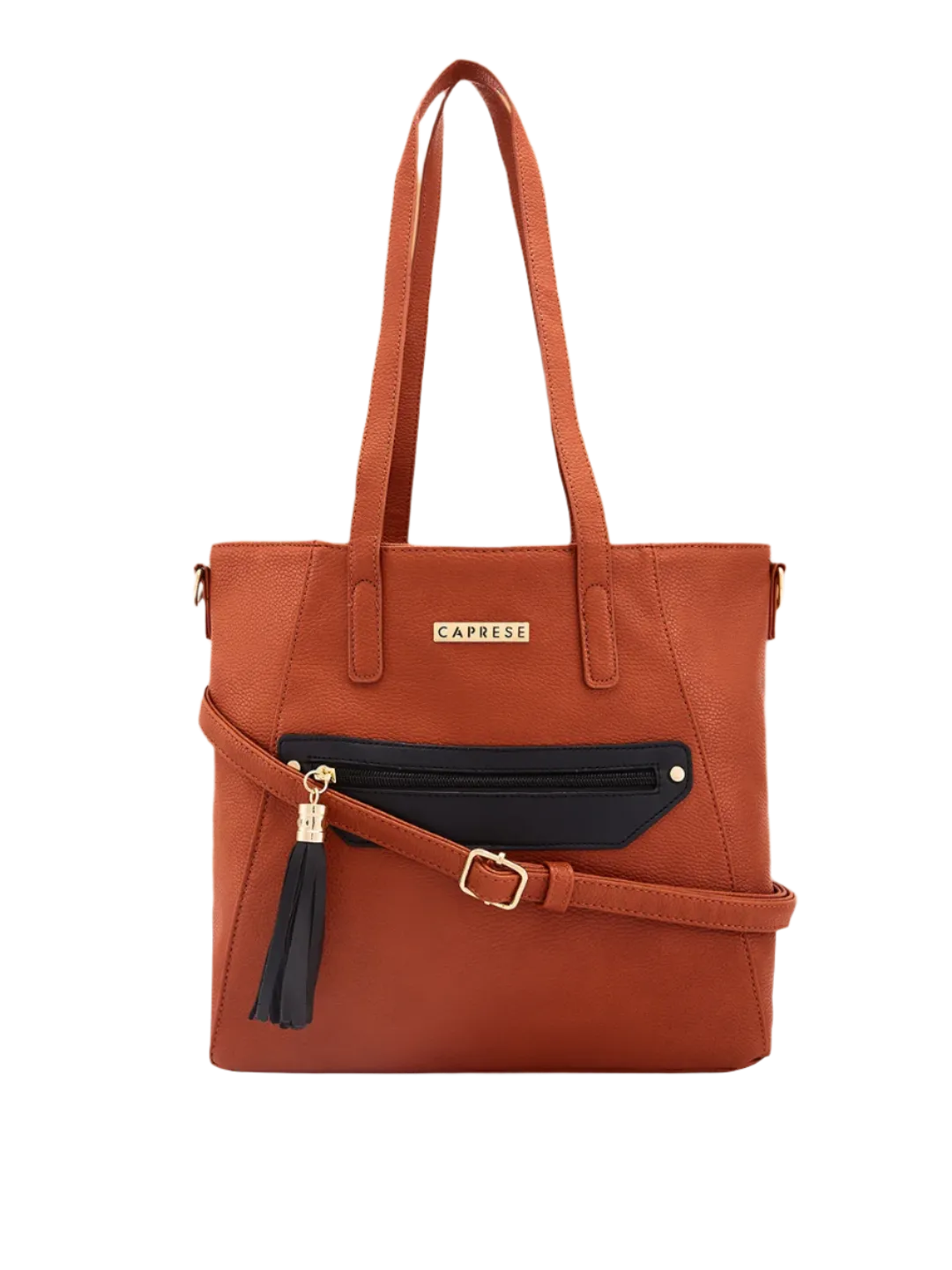 Caprese Jane Large Tan Tote Bag