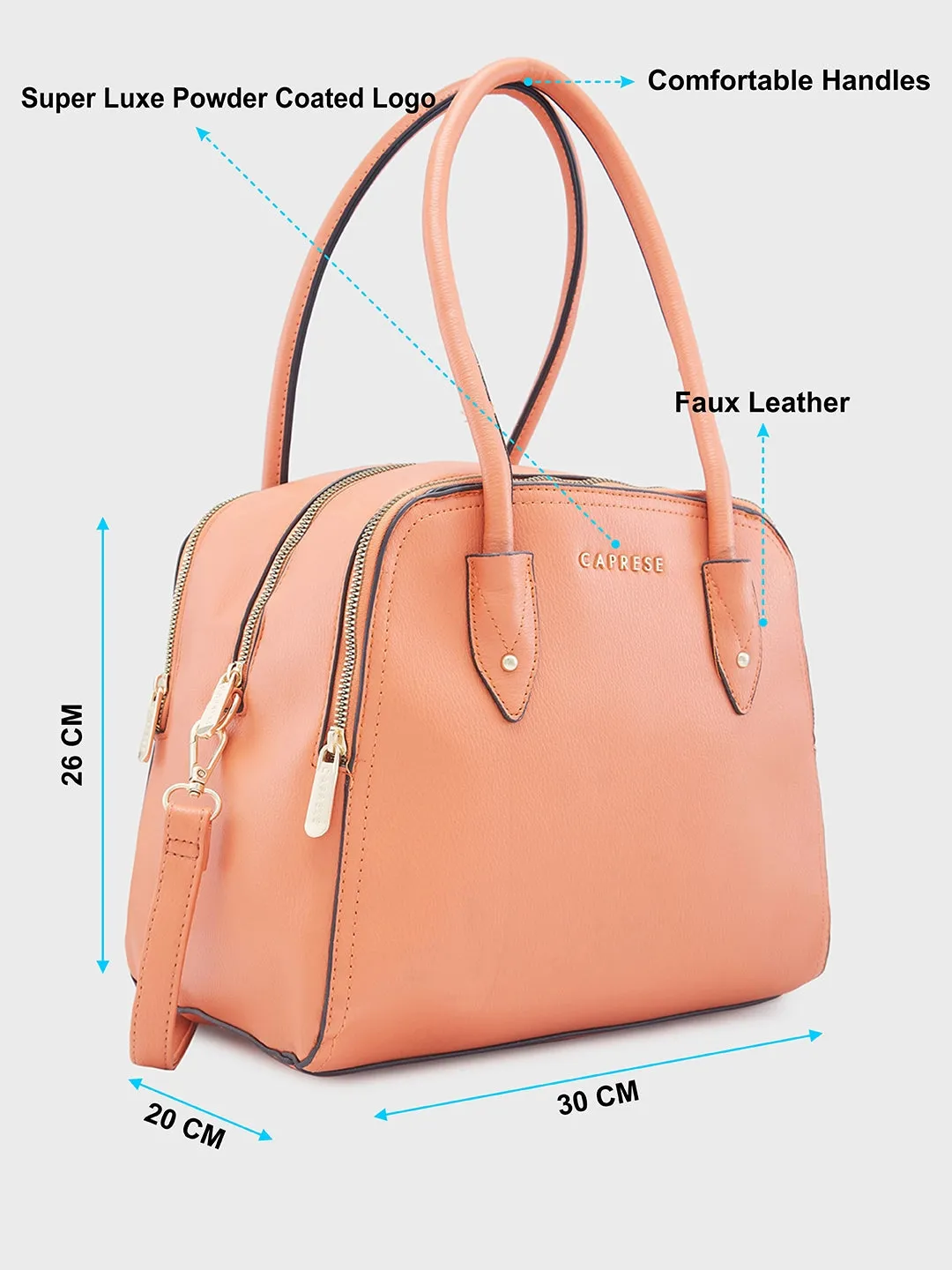 Caprese Josie Large Terra Satchel Bag