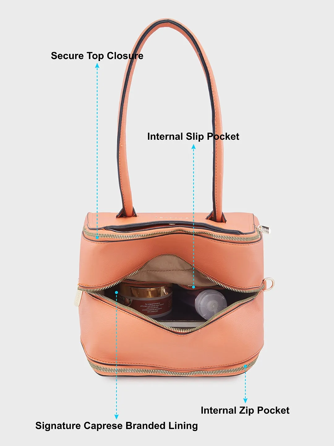 Caprese Josie Large Terra Satchel Bag