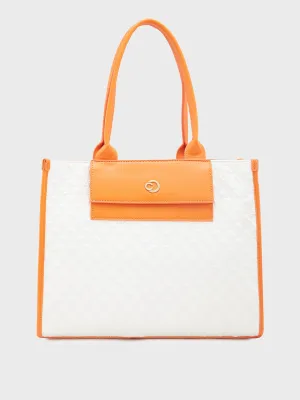 Caprese Josie Large White Tote Bag