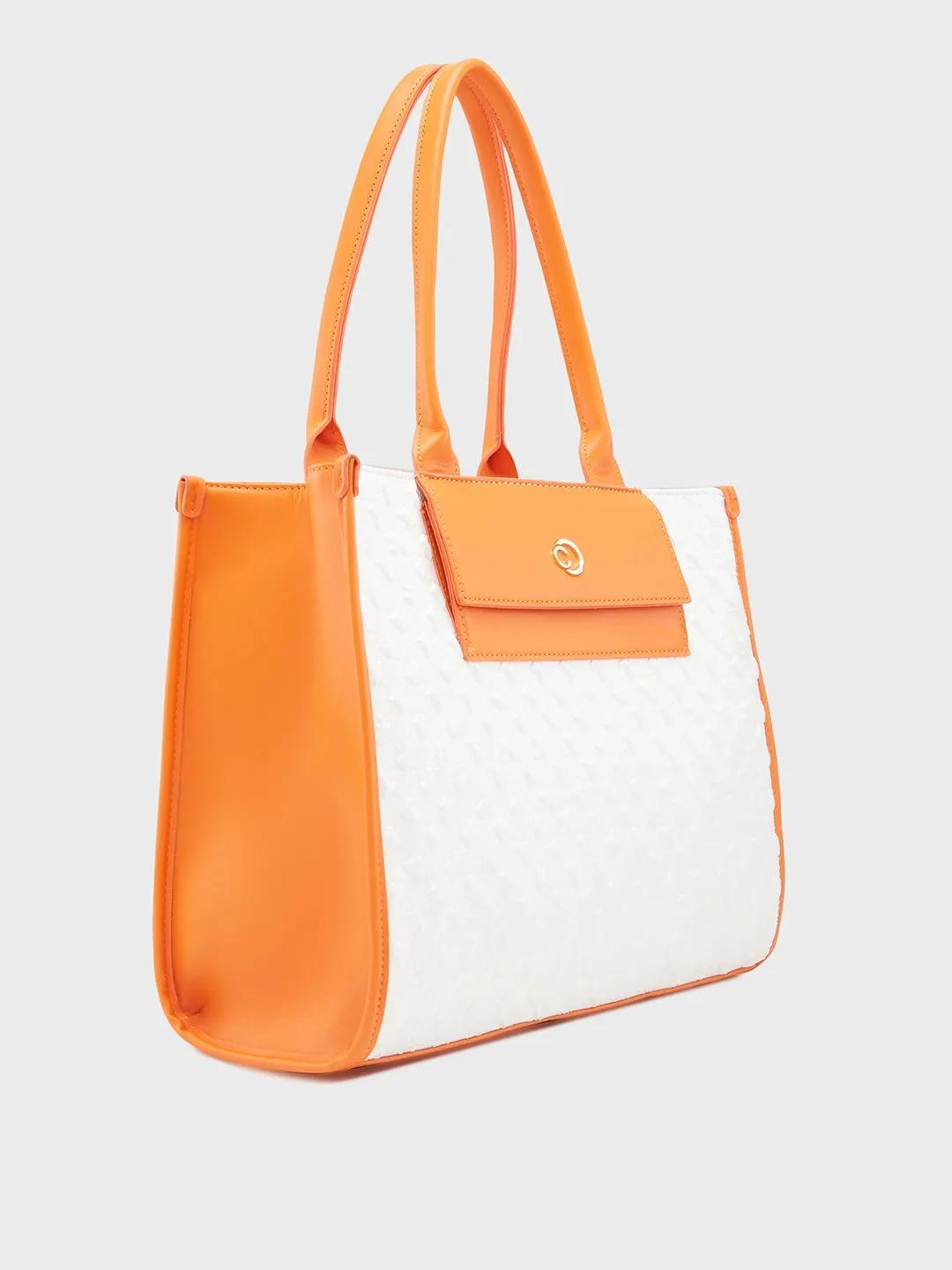 Caprese Josie Large White Tote Bag