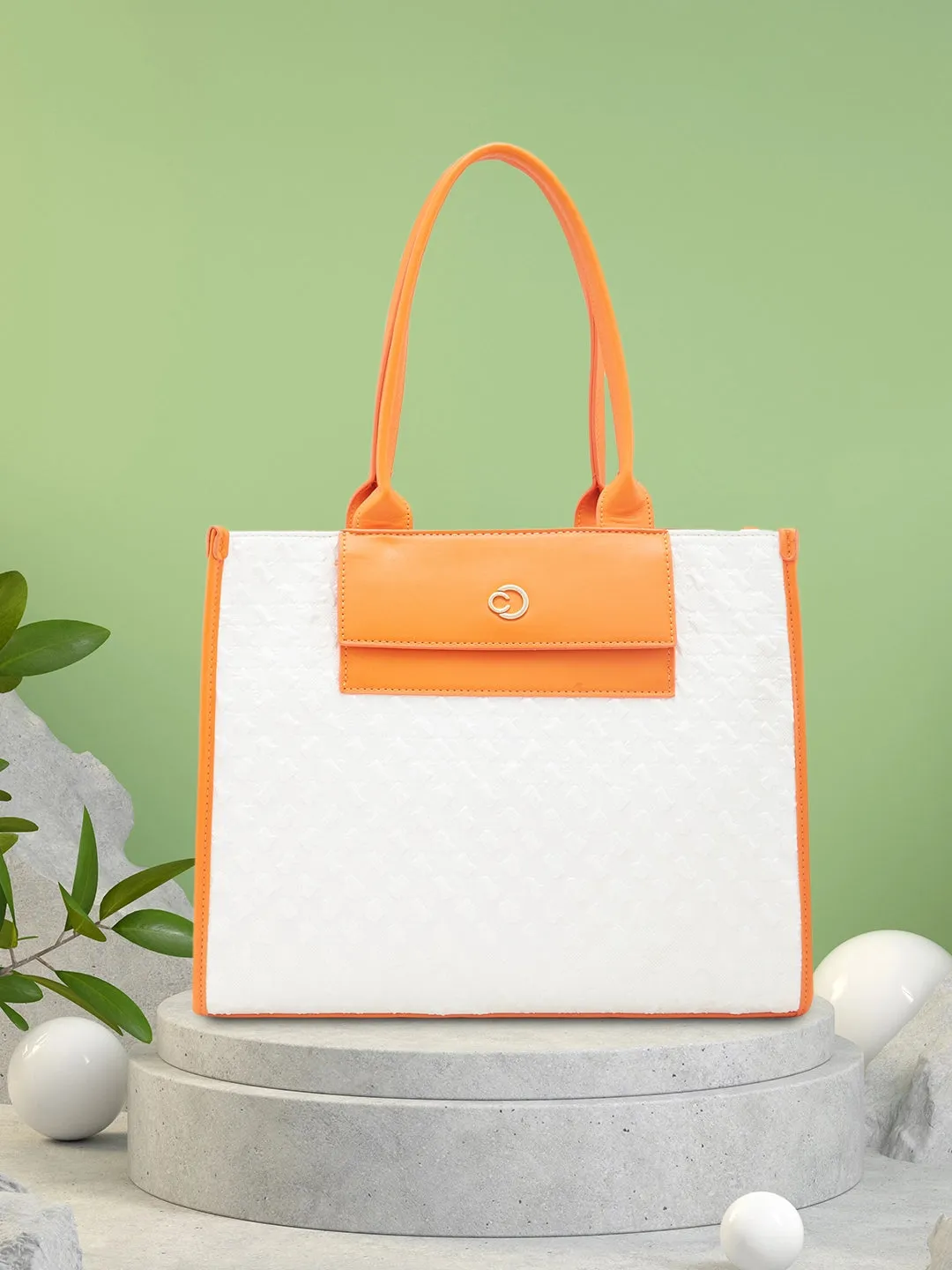 Caprese Josie Large White Tote Bag