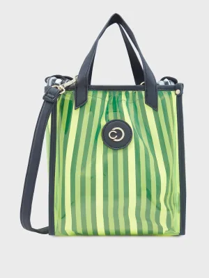 Caprese Josie Small Electric Lime Tote Bag