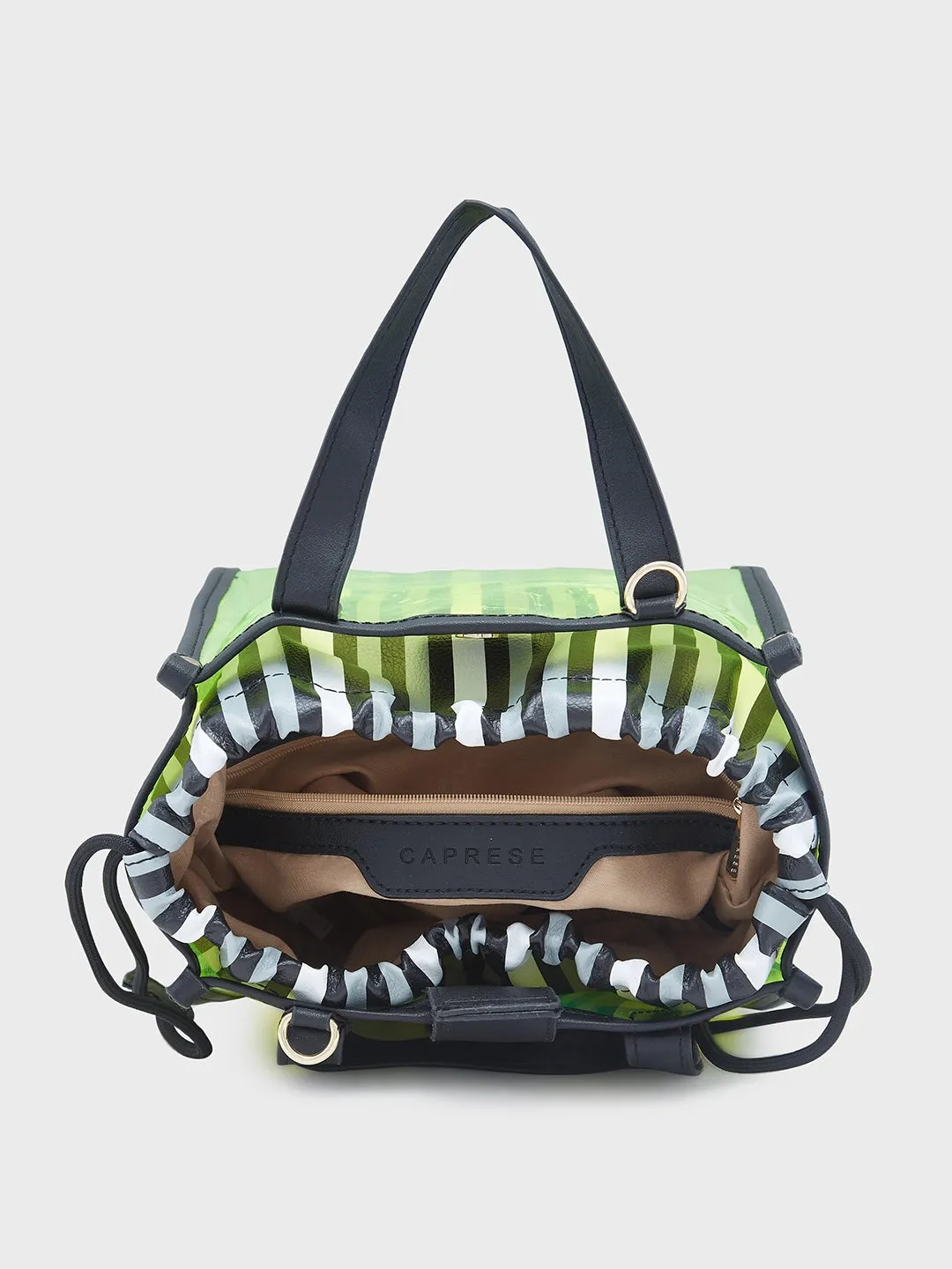 Caprese Josie Small Electric Lime Tote Bag