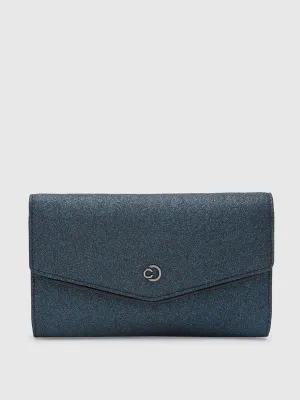 Caprese Junie Large Navy Flapover Clutch