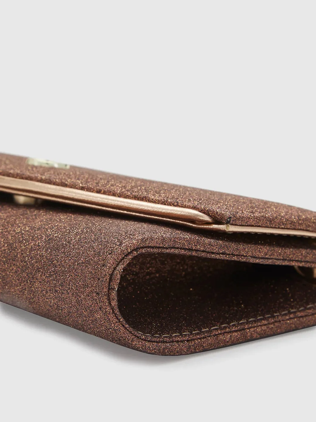 Caprese Junie Medium Copper Flapover Clutch