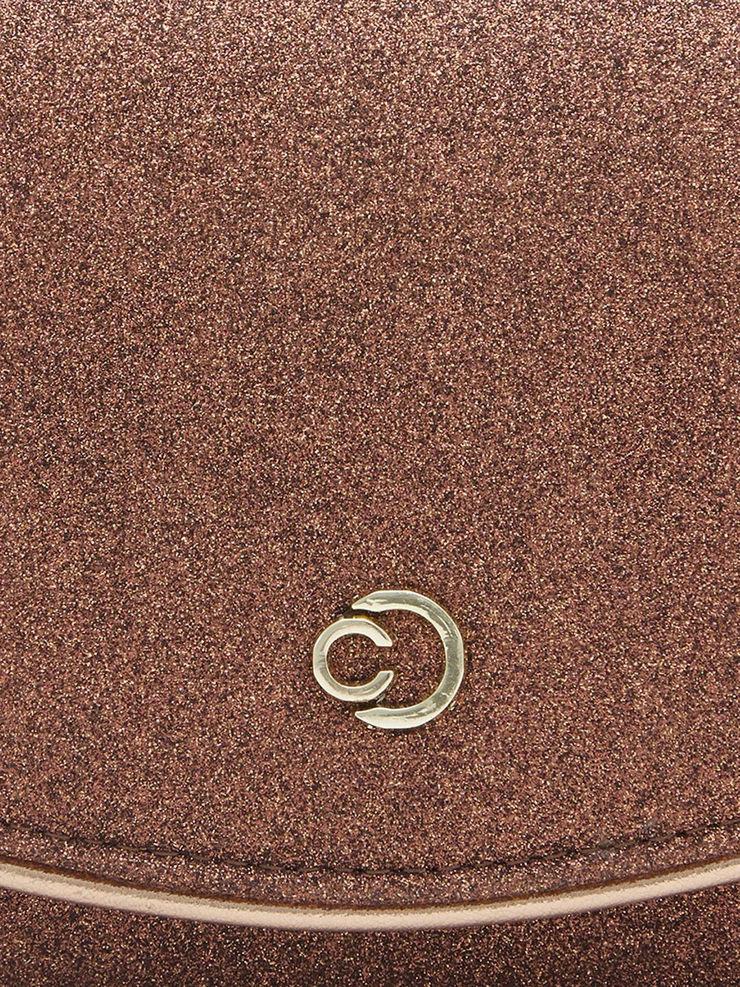 Caprese Junie Medium Copper Flapover Clutch