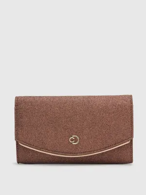 Caprese Junie Medium Copper Flapover Clutch