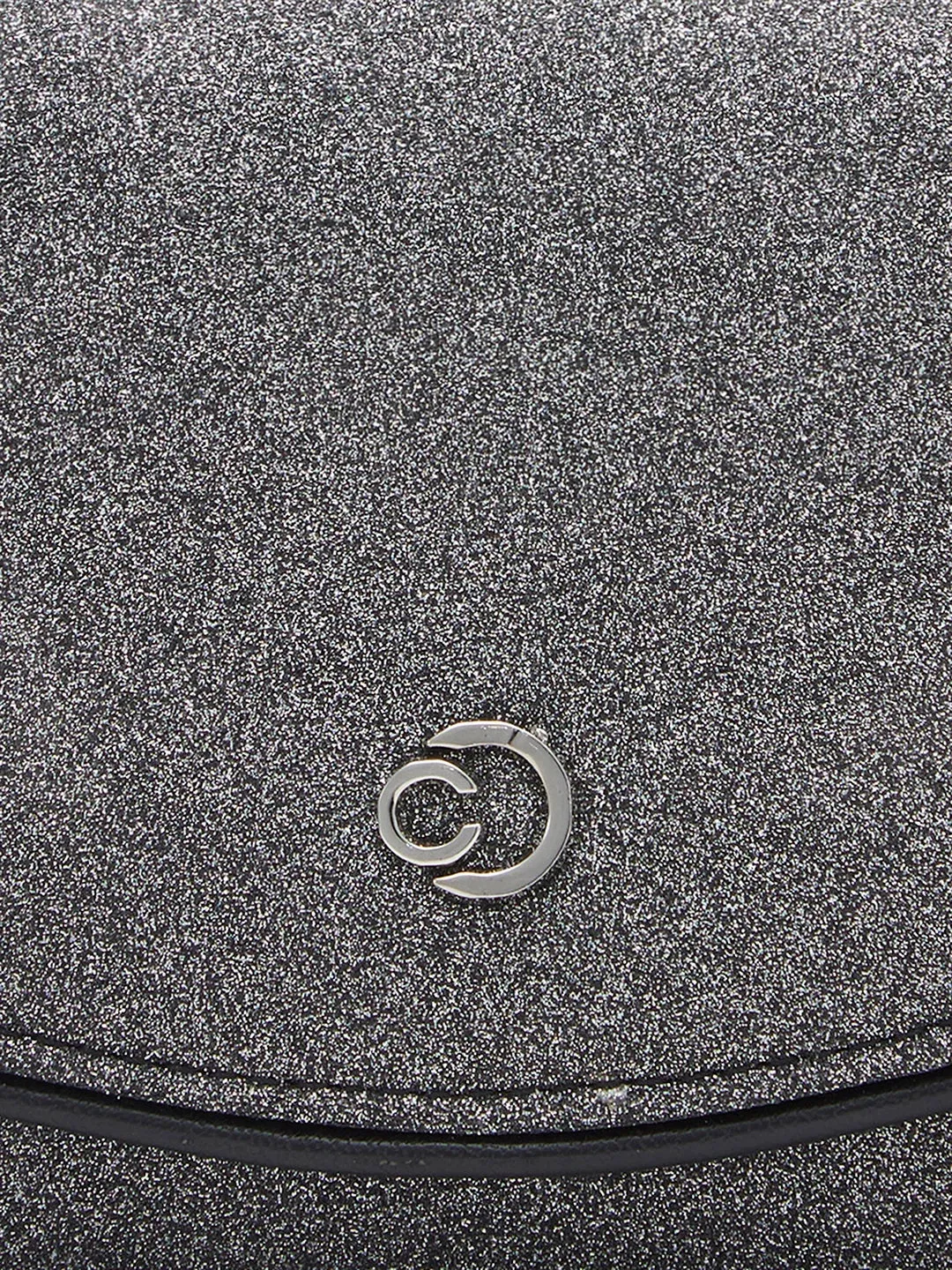 Caprese Junie Medium Gunmetal Flapover Clutch