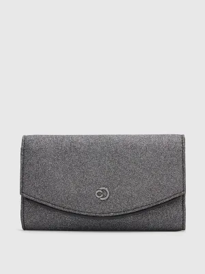 Caprese Junie Medium Gunmetal Flapover Clutch