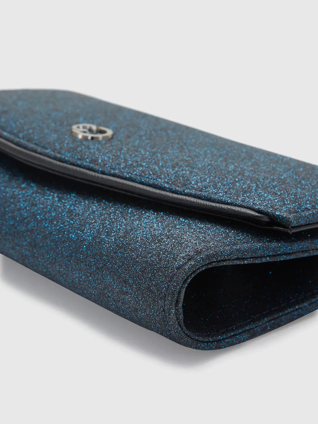 Caprese Junie Medium Navy Flapover Clutch