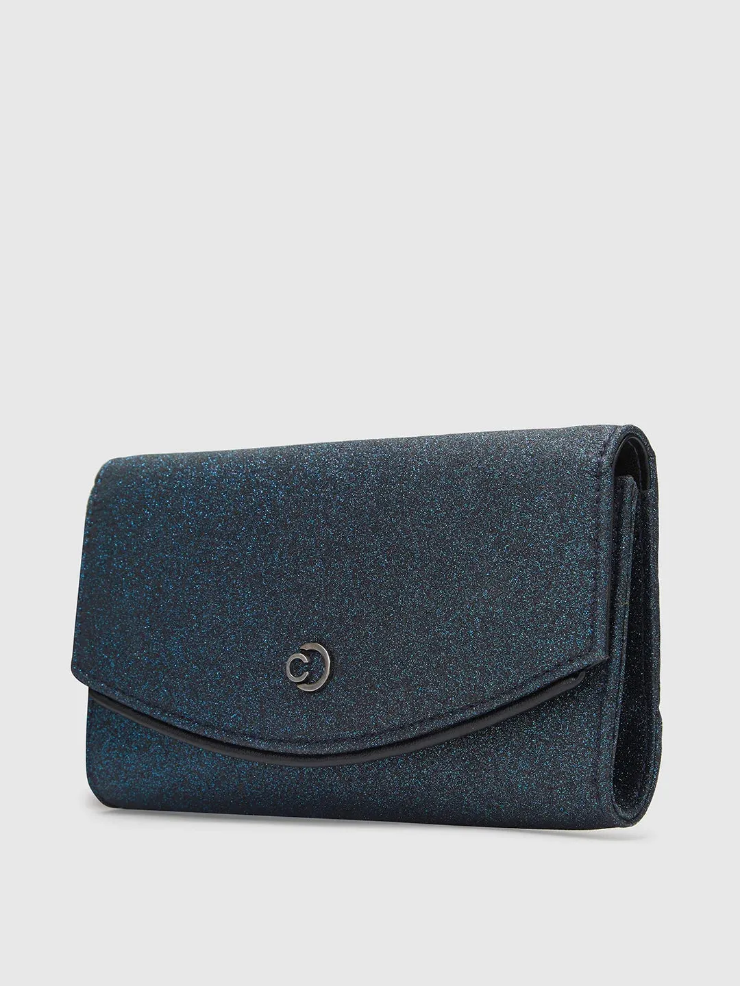 Caprese Junie Medium Navy Flapover Clutch