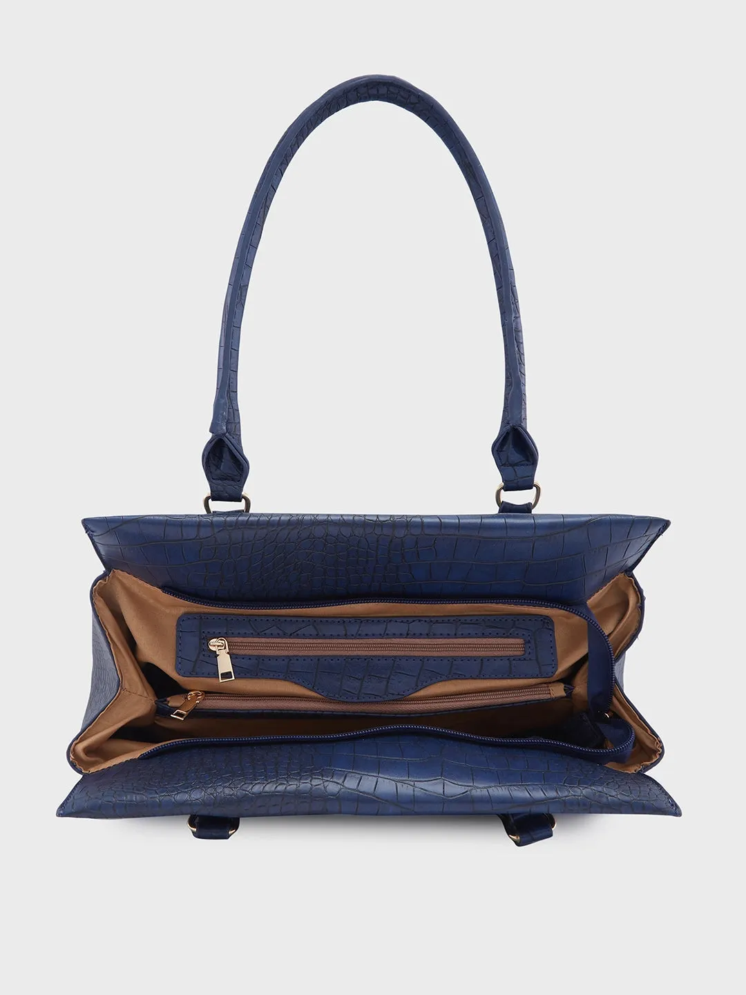 Caprese Kathey Medium Navy Tote Bag