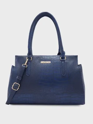 Caprese Kathey Medium Navy Tote Bag