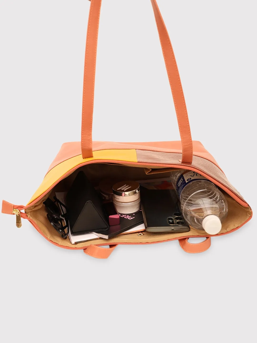 Caprese Kira Large Terracotta Tote Bag