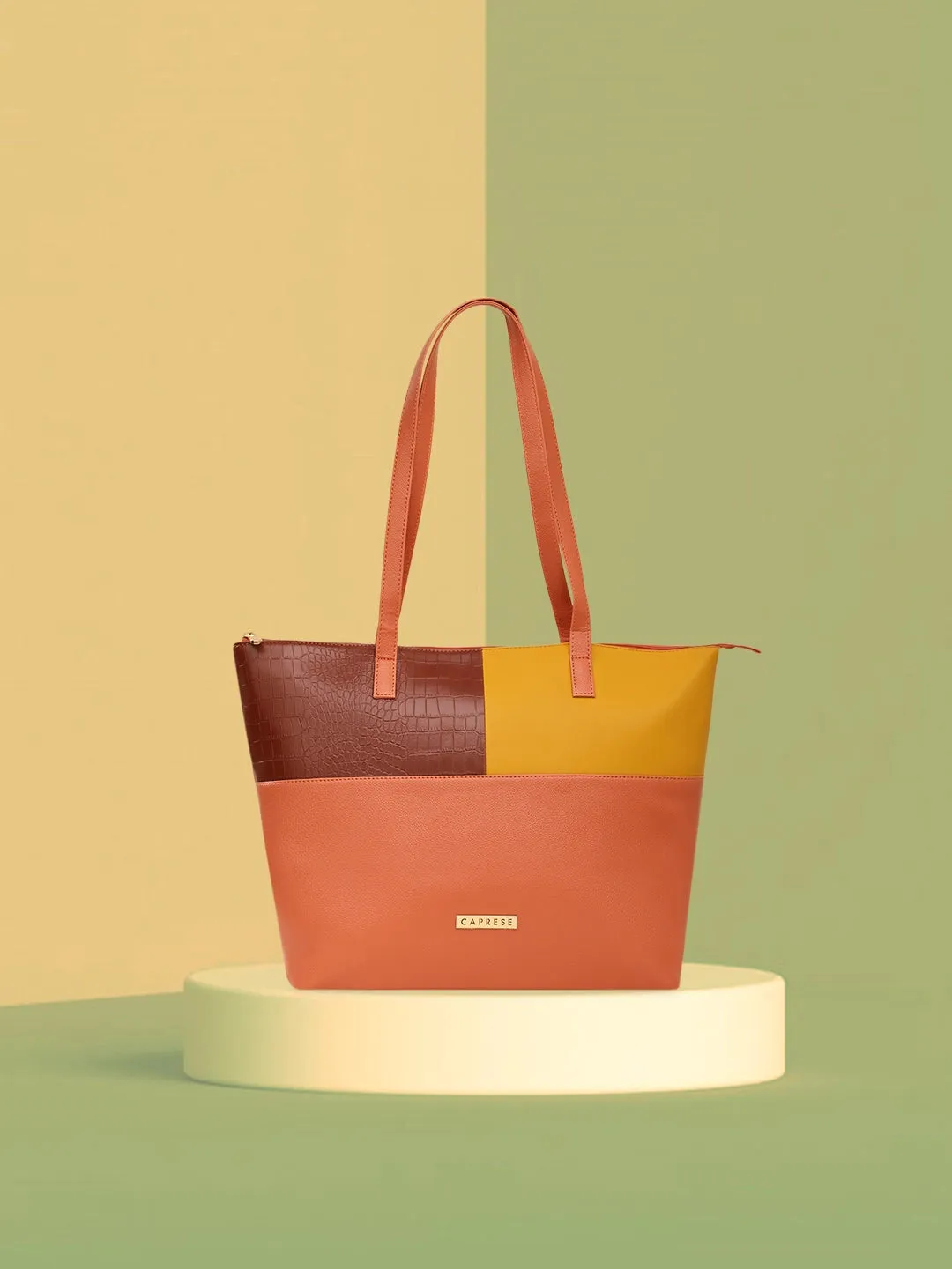 Caprese Kira Large Terracotta Tote Bag